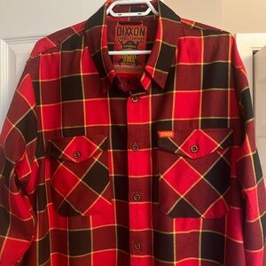 Dixxon “The Leatherneck” XXL Red & Black Plaid Flannel Shirt